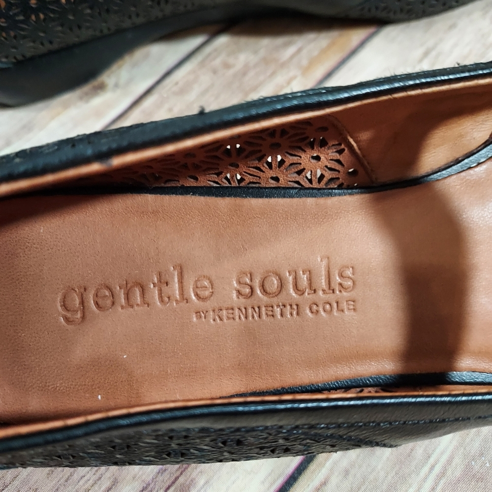 Gentle Souls Black Irene Cutout Mary Janes 8.5 - Picture 4 of 13